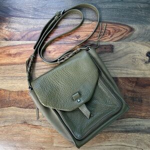 Olive Green Leather Purse Crossbody Bag Lucky Brand